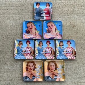 (8) Anne Taintor appetizer plates!  NWOT